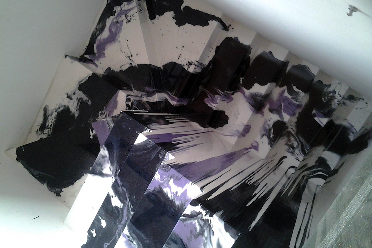 scala resina colata nero viola