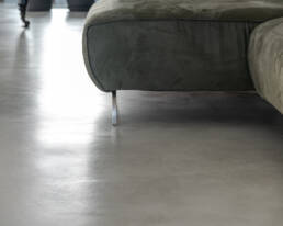 Dettaglio Pavimento in Resina - Living