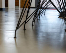 Dettaglio Pavimento in Resina - Sala da Pranzo