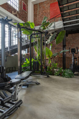 Palestra con Pavimento in Resina